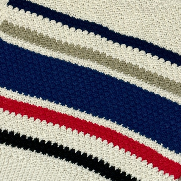 Colter Bay 1980s Vintage Short Sleeve Top Shirt Sweater Striped Cute Hip - Picture 7 of 9